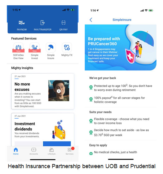 Health Insurance Partnership between UOB and Prudential