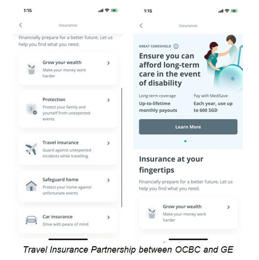 Travel Insurance Partnership between OCBC and GE